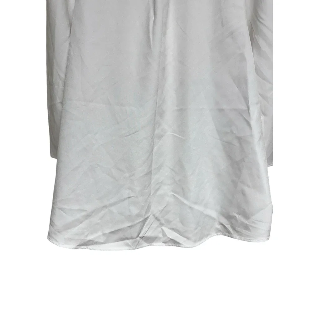 Tuckernuck‎ Tetley Blouse Puff Sleeve Flowy Top Career Casual White Women's XXL
